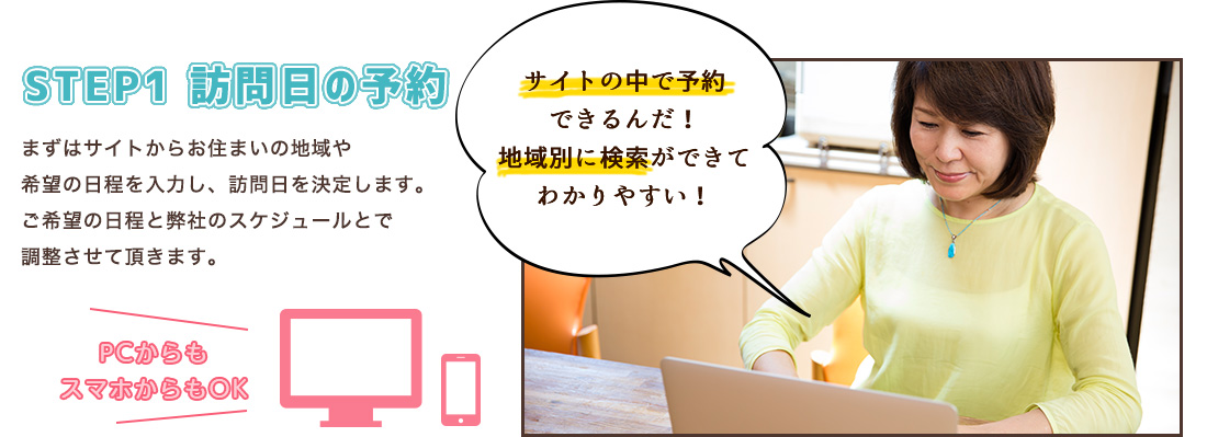 出張買取の流れ