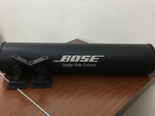 BOSE ウーファー SBC-1 スタンド付き 音出し確認】BOSE SBC-1 サブウーファー キャノン バズーカ 脚